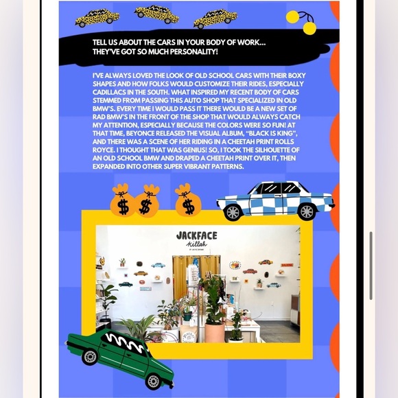 NOOWORKS Greta Dress — “Roll Out” Print, Made in USA, XL, A-Line Stretch Cotton - Picture 12 of 12